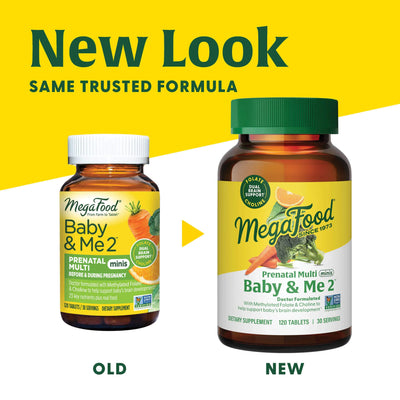 MegaFood Baby & Me 2 Prenatal Multi Minis